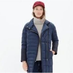 Madewell  Quilted Moto Puffer Jacket size S